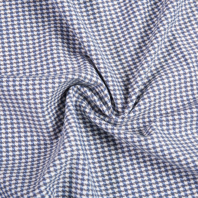 FX55681 LAETUS Houndstooth bis tincto Customize Design TR Spandex fabricae ad sectam et uniforms