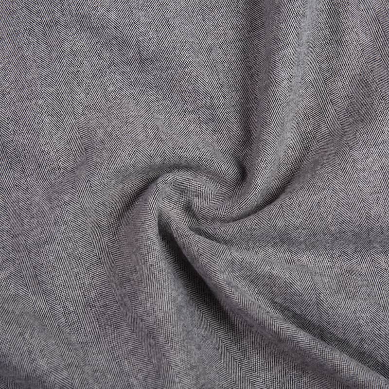 FX54869 Herringbone Design grave pondus Poly Visceose Woolum Cashmere Miscender Fabricae pro causa